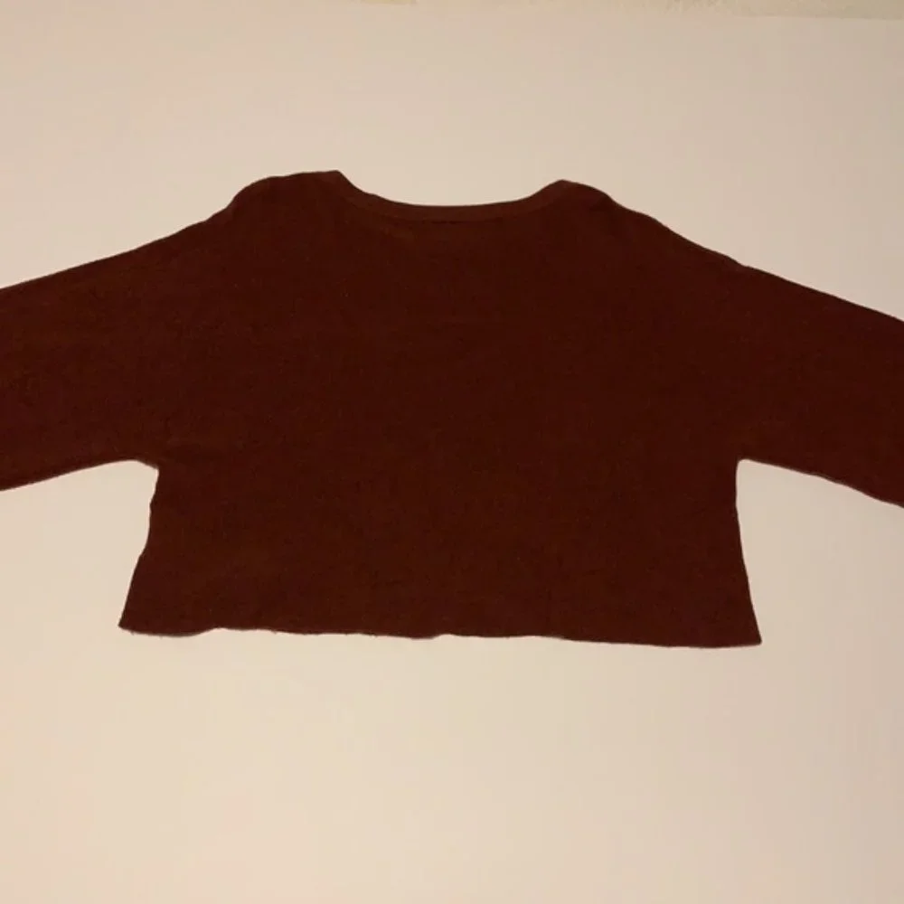 Aritzia Wilfred Maroon Wool Sweater - Women’s Size Small - Picture 5 of 7